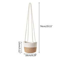 Cache-pots suspendus en osier scandinave | Marco Lucetti