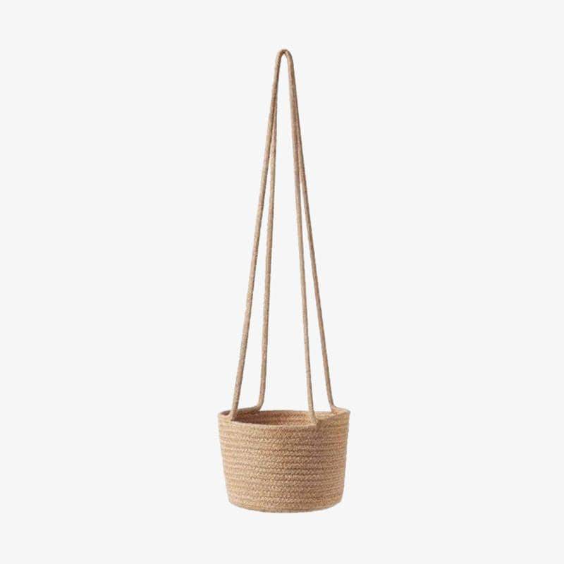 Cache-pots suspendus en osier scandinave | Marco Lucetti