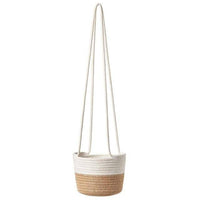 Cache-pots suspendus en osier scandinave | Marco Lucetti Beige