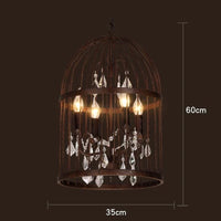 Cage à oiseaux en cristal noir pour une ambiance rétro-industrielle vintage | Marco Lucetti