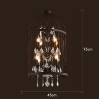 Cage à oiseaux en cristal noir pour une ambiance rétro-industrielle vintage | Marco Lucetti Couleur rouille 8Têtes