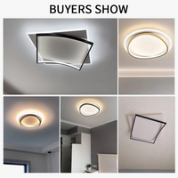 Lustre LED Carré Moderne pour Chambre Salon Étude Foyer Maison