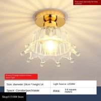 Céramique verre Led Nordique Couloir Plafonnier pour Allée Vestiaire Balcon E27 Acrylique Lustre Luminaires | Marco Lucetti StyleG