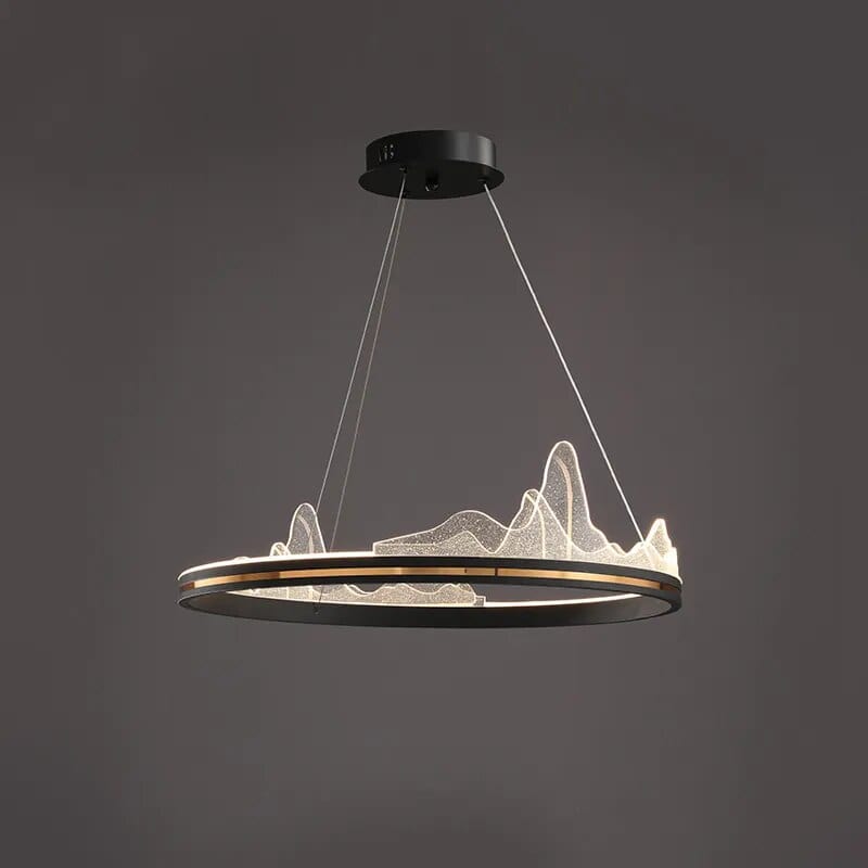 Cercle de Luxe pour Suspensions Villa | Marco Lucetti D50cm noir / Froid