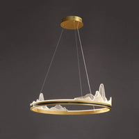 Cercle de Luxe pour Suspensions Villa | Marco Lucetti D50cm or / Froid