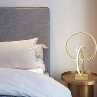 Chambre de chevet LED dorée en spirale - Design Moderne | Marco Lucetti