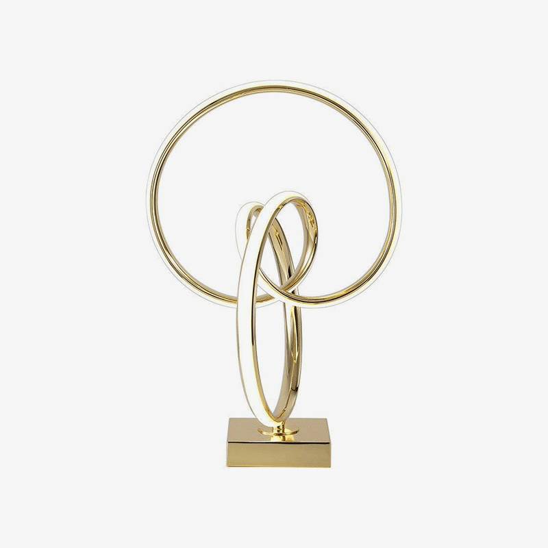 Chambre de chevet LED dorée en spirale - Design Moderne | Marco Lucetti