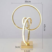 Chambre de chevet LED dorée en spirale - Design Moderne | Marco Lucetti 3 couleurs