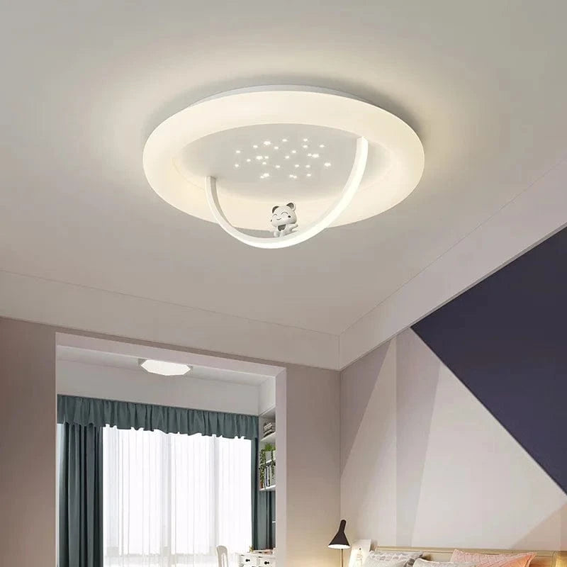 Chambre enfant étoilée: Plafonniers ours et princesse | Marco Lucetti