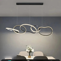 Chambre moderne : Éclairage intérieur design LED et lustres suspendus | Marco Lucetti Noir / Longueur 120cm / Blanc froid
