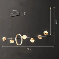 Chambre Moderne: Salle à Manger Décorative LED Plafonniers & Lampes Suspendues | Marco Lucetti 6 têtes / Blanc froid