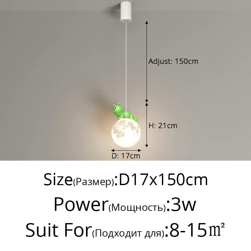 Chenille Astro - Lustre Enfant Moderne Dessin Animé | Marco Lucetti