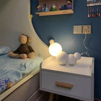 Chenille Pillar : Lampe de chevet LED Moderne | Marco Lucetti Blanc / Chaude