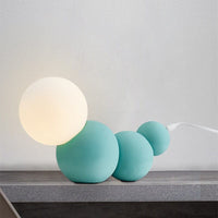 Chenille Pillar : Lampe de chevet LED Moderne | Marco Lucetti Bleu / Chaude