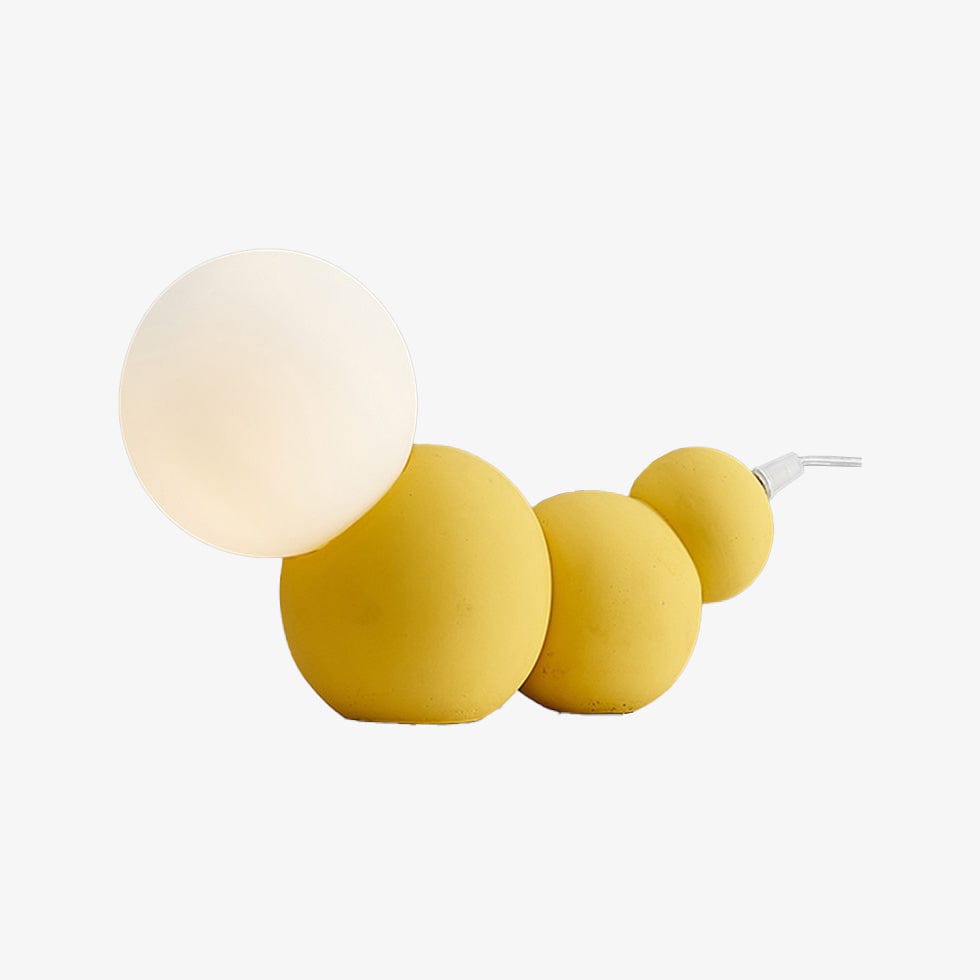 Chenille Pillar : Lampe de chevet LED Moderne | Marco Lucetti Jaune / Chaude