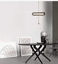 Circuit Suspension Nordique LED Lumière Dorée Postmoderne - Idéal pour Salon, Cuisine, Loft, Chambre ou Chevet | Marco Lucetti