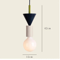 Suspension LED luminaire bois nordique - Lampe restaurant chambre maison - Déco luminaire