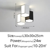 Plafonnier Créatif Géométrique LED - Collection Design Illuminez Votre Intérieur