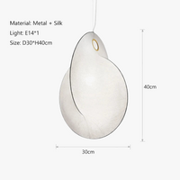 Lustre Led Wabi Sabi nordique pour la salle à manger barre de chambre Villa Loft Duplex Escalier Suspensions Décoratif
