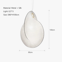 Lustre Led Wabi Sabi nordique pour la salle à manger barre de chambre Villa Loft Duplex Escalier Suspensions Décoratif