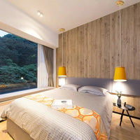 Creative Led - Lampe suspension blanche moderne avec barre en bois et en métal | Marco Lucetti