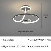 Plafonnier Rond Cristal LED