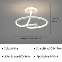 Plafonnier Rond Cristal LED