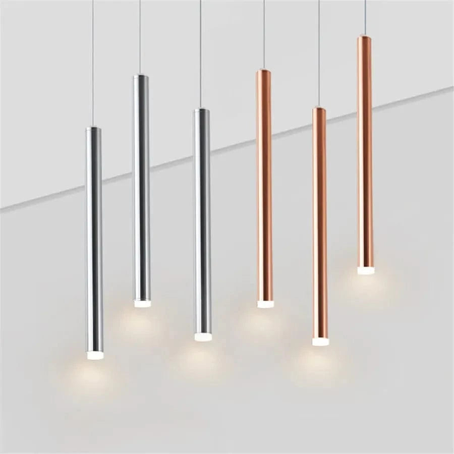 Cylindre Long Tube LED Suspension pour Bars & Restaurants | Marco Lucetti