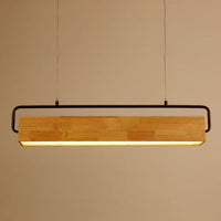 Suspension LED rectangulaire WoodLume