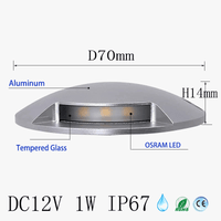 DC12V 1W Ultra-mince Lampe LED Extérieur Étanche pour Jardin Terrasse Pelouse - IP67 | Marco Lucetti