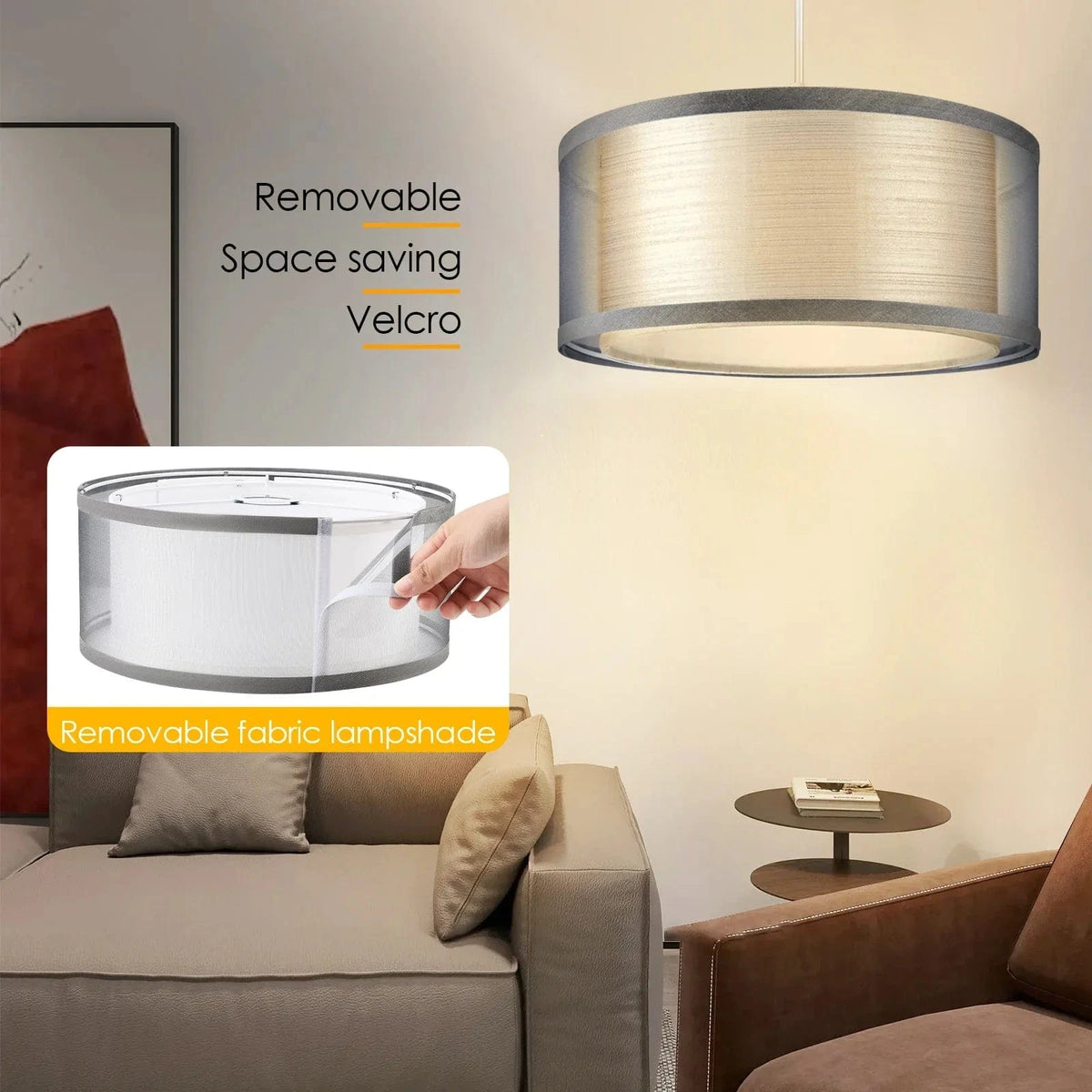 Découvrez notre abat-jour gris moderne pour plafonniers - Idéal pour sublimer votre décoration! | Marco Lucetti Chaud