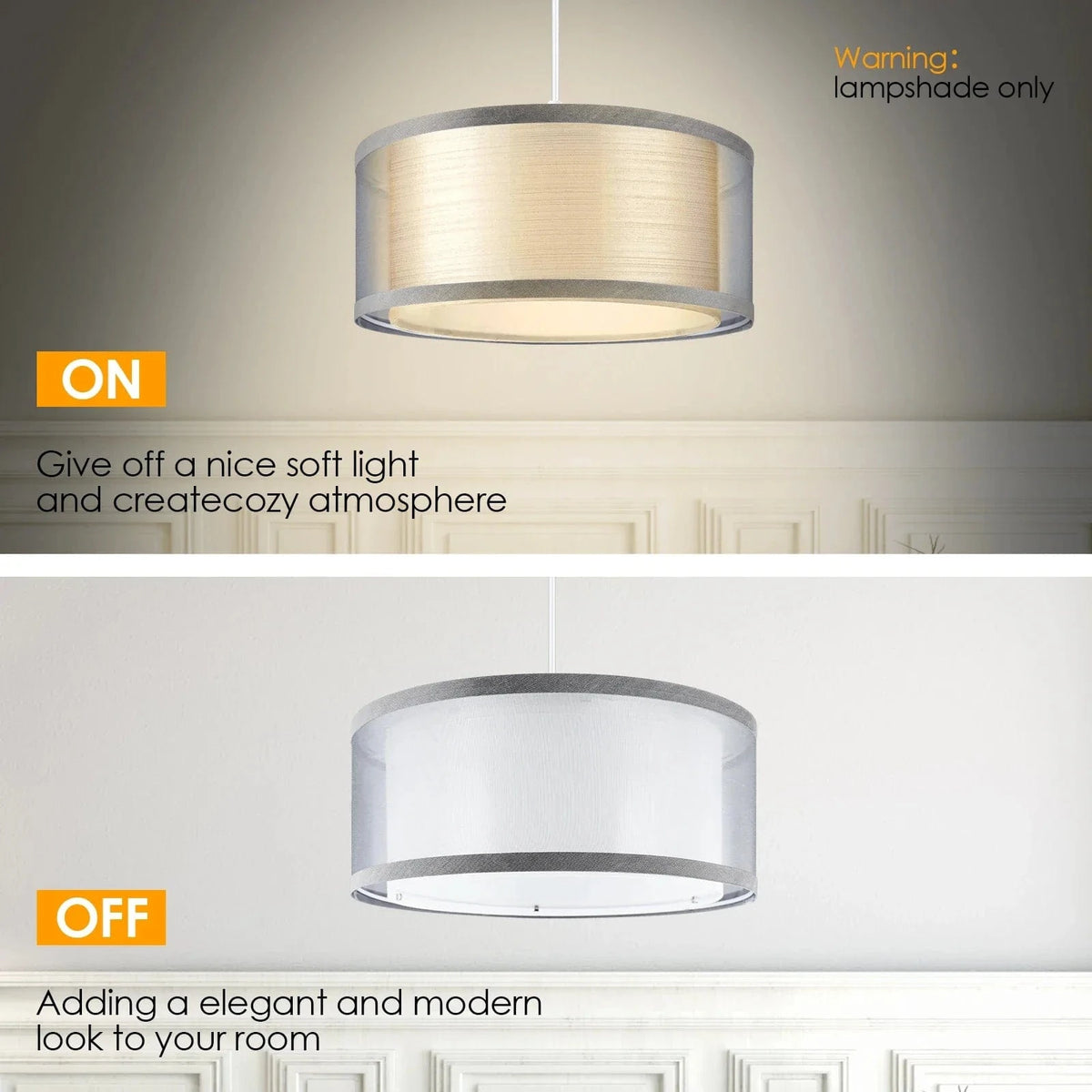 Découvrez notre abat-jour gris moderne pour plafonniers - Idéal pour sublimer votre décoration! | Marco Lucetti Chaud