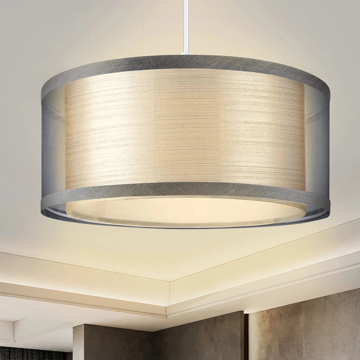 Découvrez notre abat-jour gris moderne pour plafonniers - Idéal pour sublimer votre décoration! | Marco Lucetti Chaud