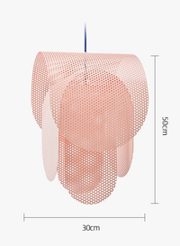 Suspension design danoise en métal perforé rond