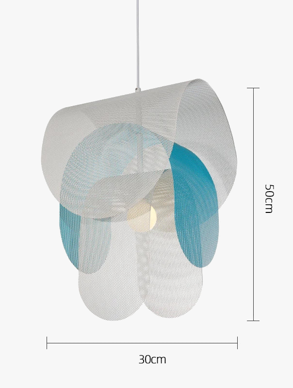 Suspension design danoise en métal perforé rond
