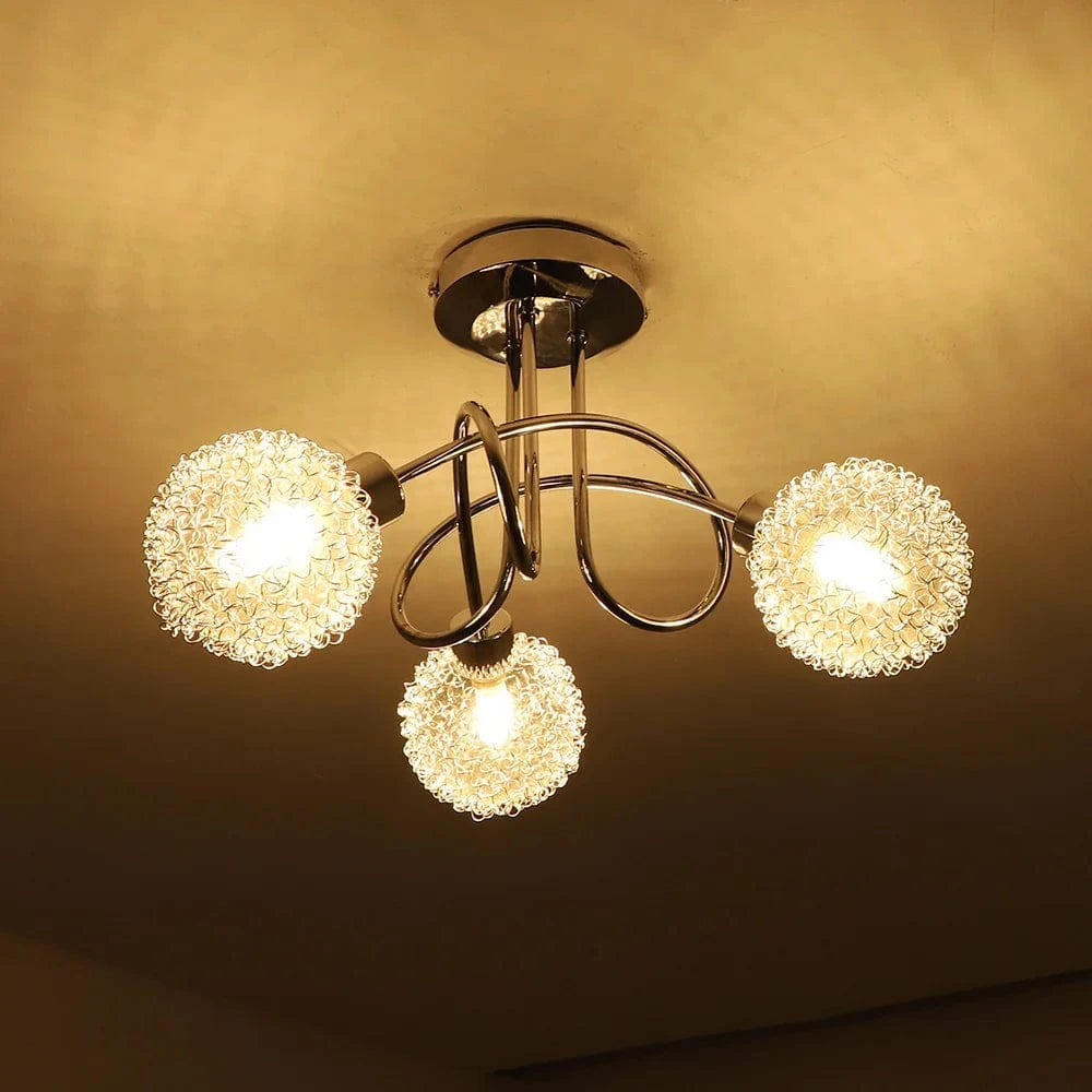 Depuley - Plafonnier semi-encastré à 3 lumières Globe Spoutnik | Marco Lucetti