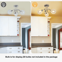 Depuley - Plafonnier semi-encastré à 3 lumières Globe Spoutnik | Marco Lucetti