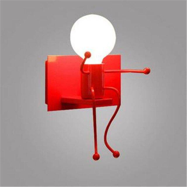 Design Bonhomme 3D en plusieurs couleurs | Marco Lucetti 1 lampe - Rouge