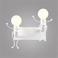 Design Bonhomme 3D en plusieurs couleurs | Marco Lucetti 2 lampes - Blanc