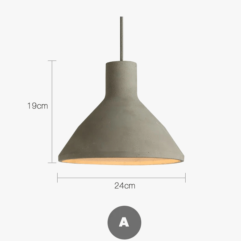 Design innovant de lustres en ciment à LED - Luminaires LED américains créatifs | Marco Lucetti