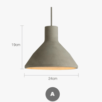 Design innovant de lustres en ciment à LED - Luminaires LED américains créatifs | Marco Lucetti