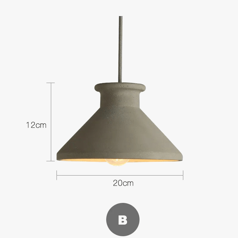 Design innovant de lustres en ciment à LED - Luminaires LED américains créatifs | Marco Lucetti