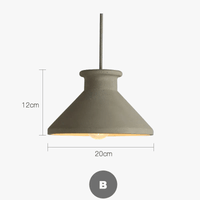 Design innovant de lustres en ciment à LED - Luminaires LED américains créatifs | Marco Lucetti