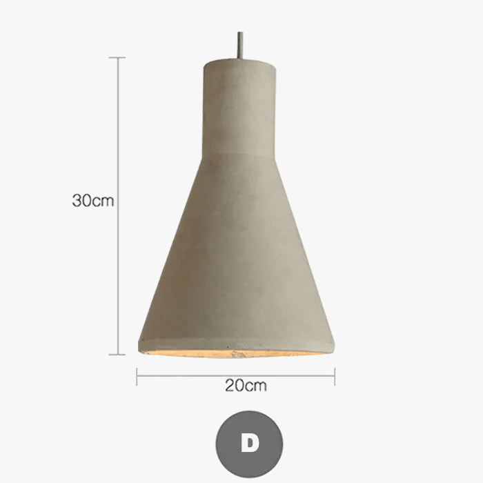 Design innovant de lustres en ciment à LED - Luminaires LED américains créatifs | Marco Lucetti