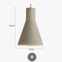 Design innovant de lustres en ciment à LED - Luminaires LED américains créatifs | Marco Lucetti