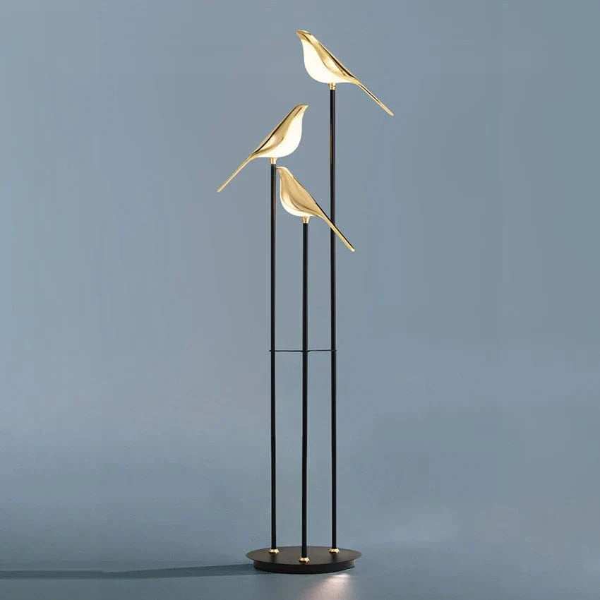Design Lampe de Table LED Postmoderne en Placage Or Oiseau | Marco Lucetti