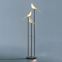 Design Lampe de Table LED Postmoderne en Placage Or Oiseau | Marco Lucetti
