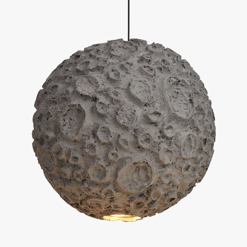 Lampe de salon Wabi Sabi Style - Suspension japonaise grise Design Loft