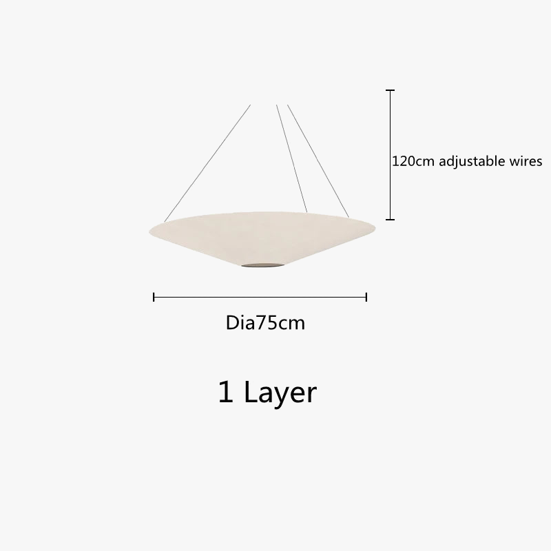 Suspension Wabi Sabi en papier japonais