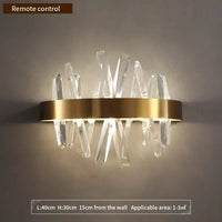 Deyidn - Luminaires Moderne Cuivre Applique Cristal LED Mur Doré Pour Maquillage Intérieur | Marco Lucetti